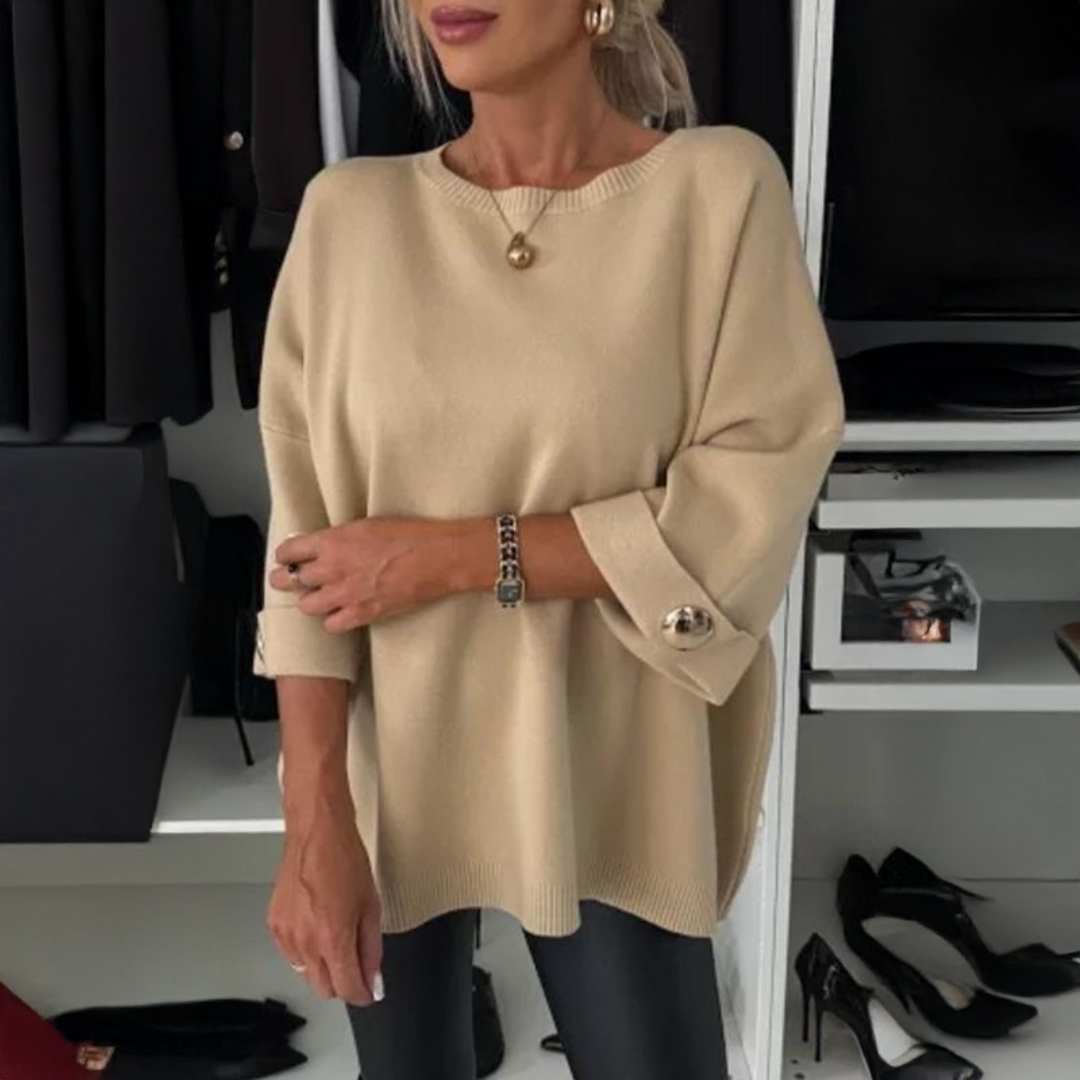 Adeline – Pull Maille Femme Manches Mi-longues