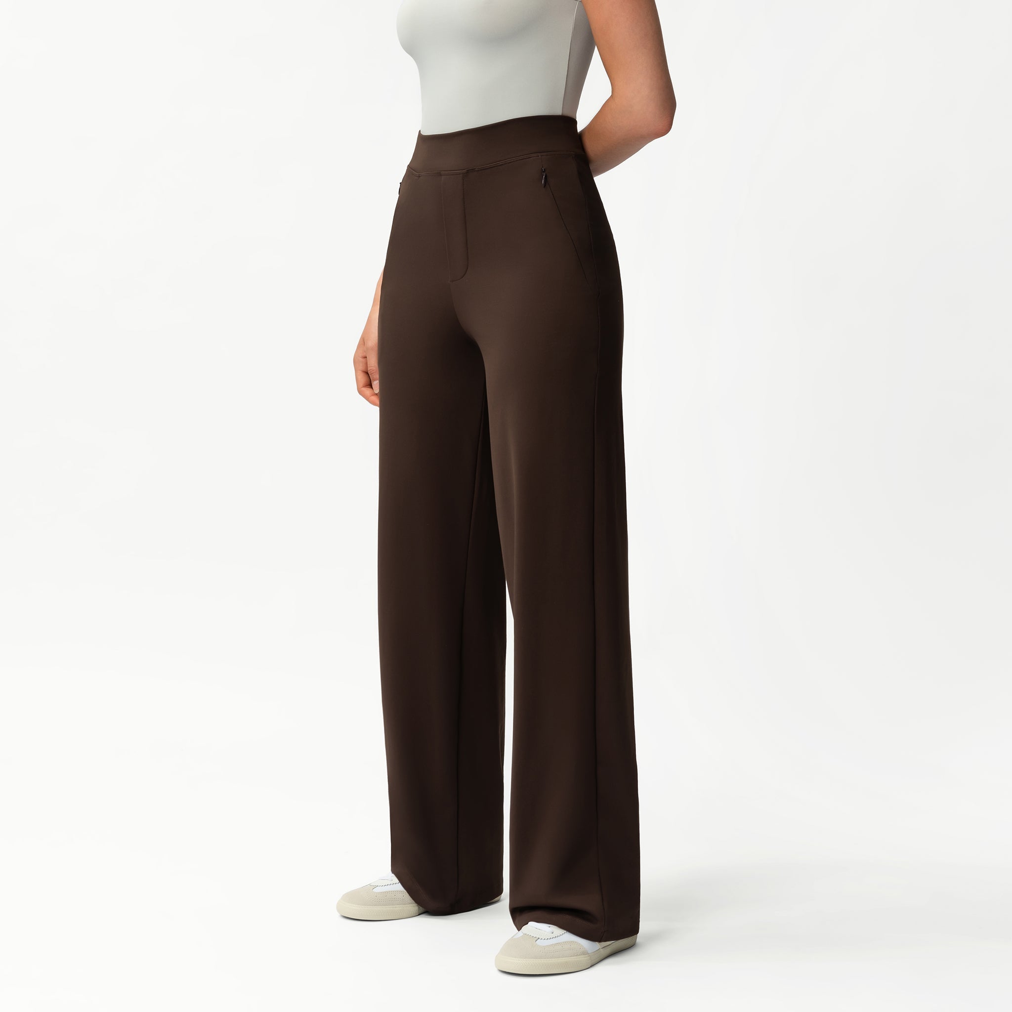Clara – Pantalon femme doux couleur pêche