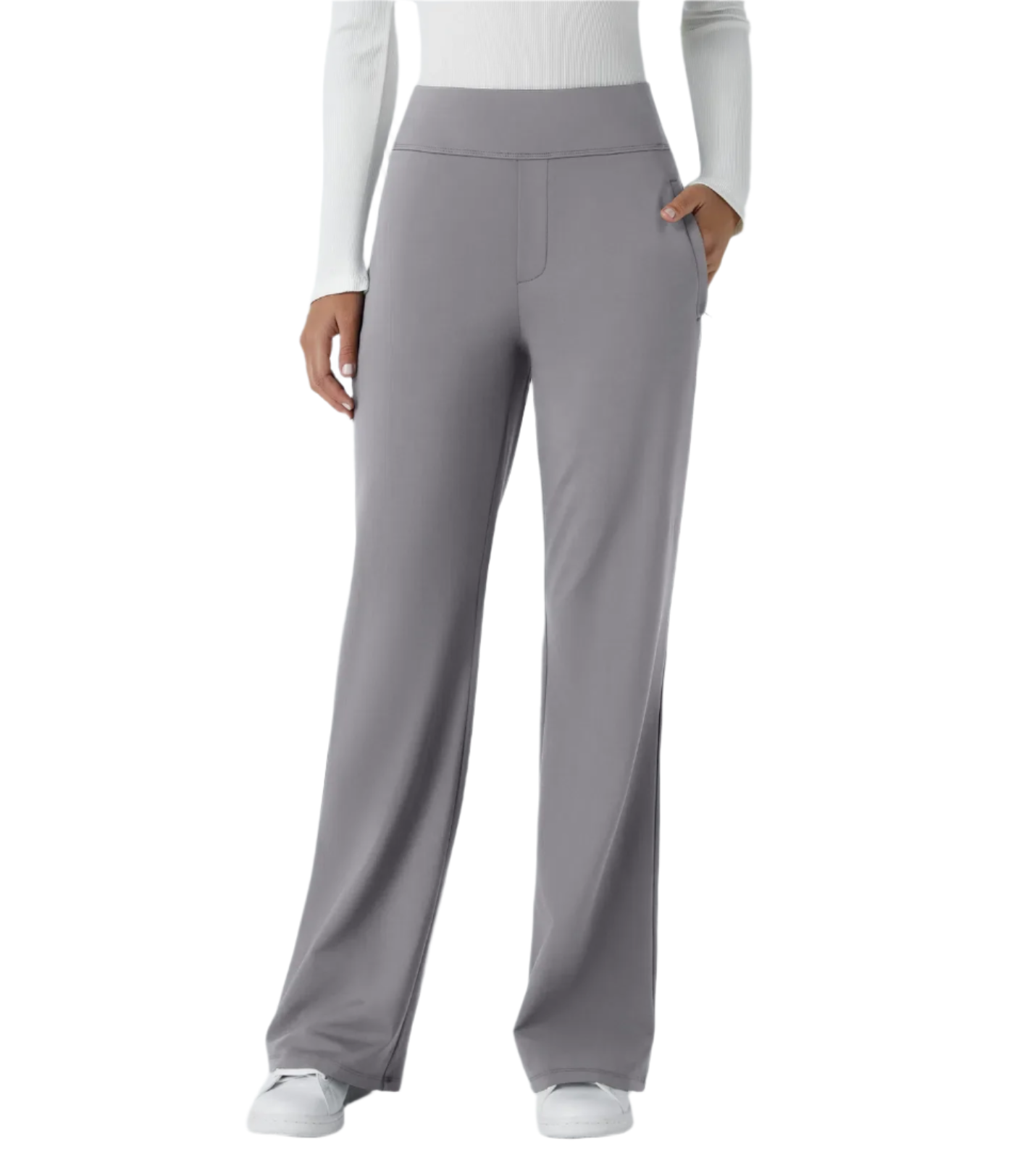 Alice – Pantalon Évasé Taille Haute pour Femme