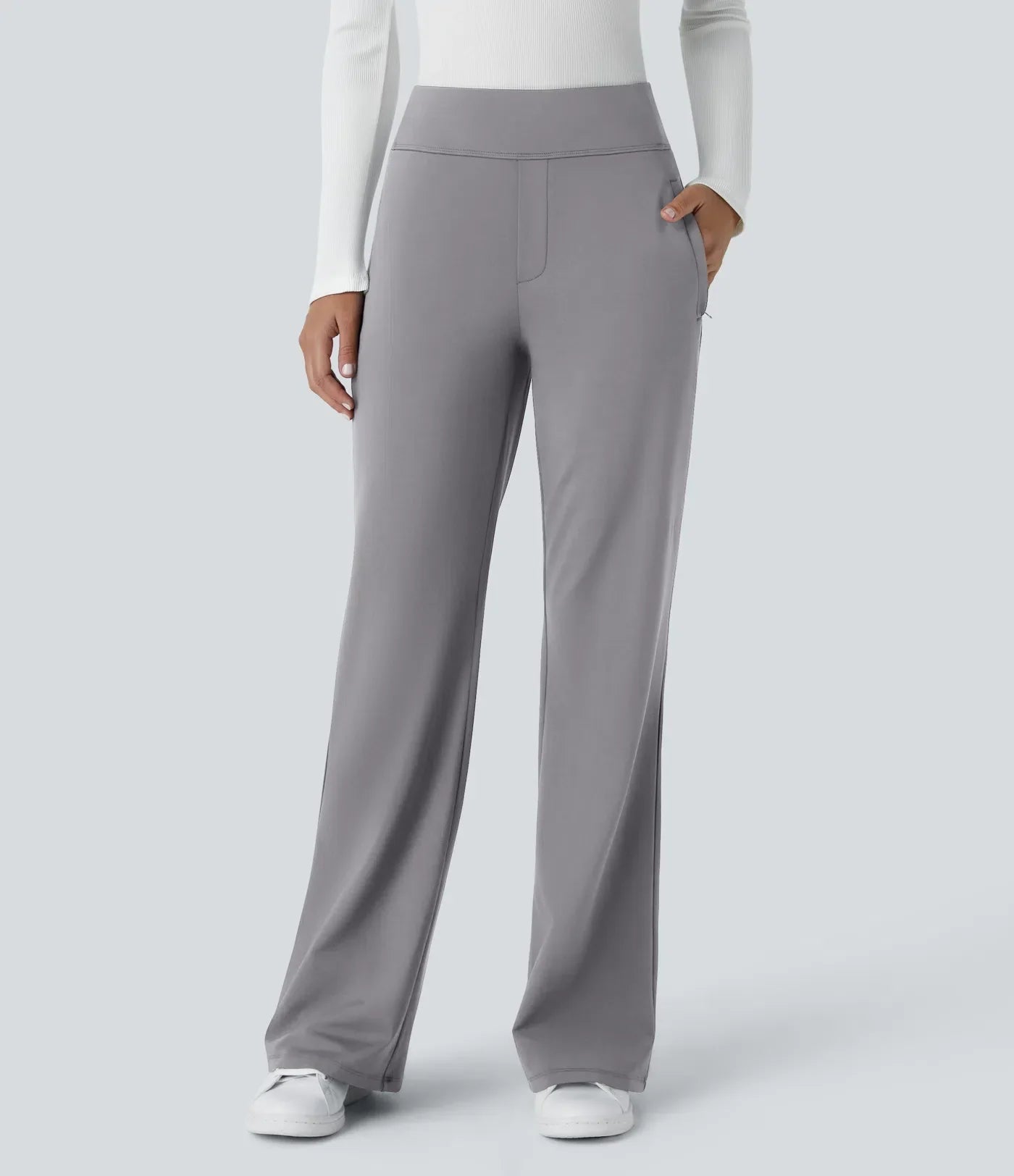 Alice – Pantalon Évasé Taille Haute pour Femme