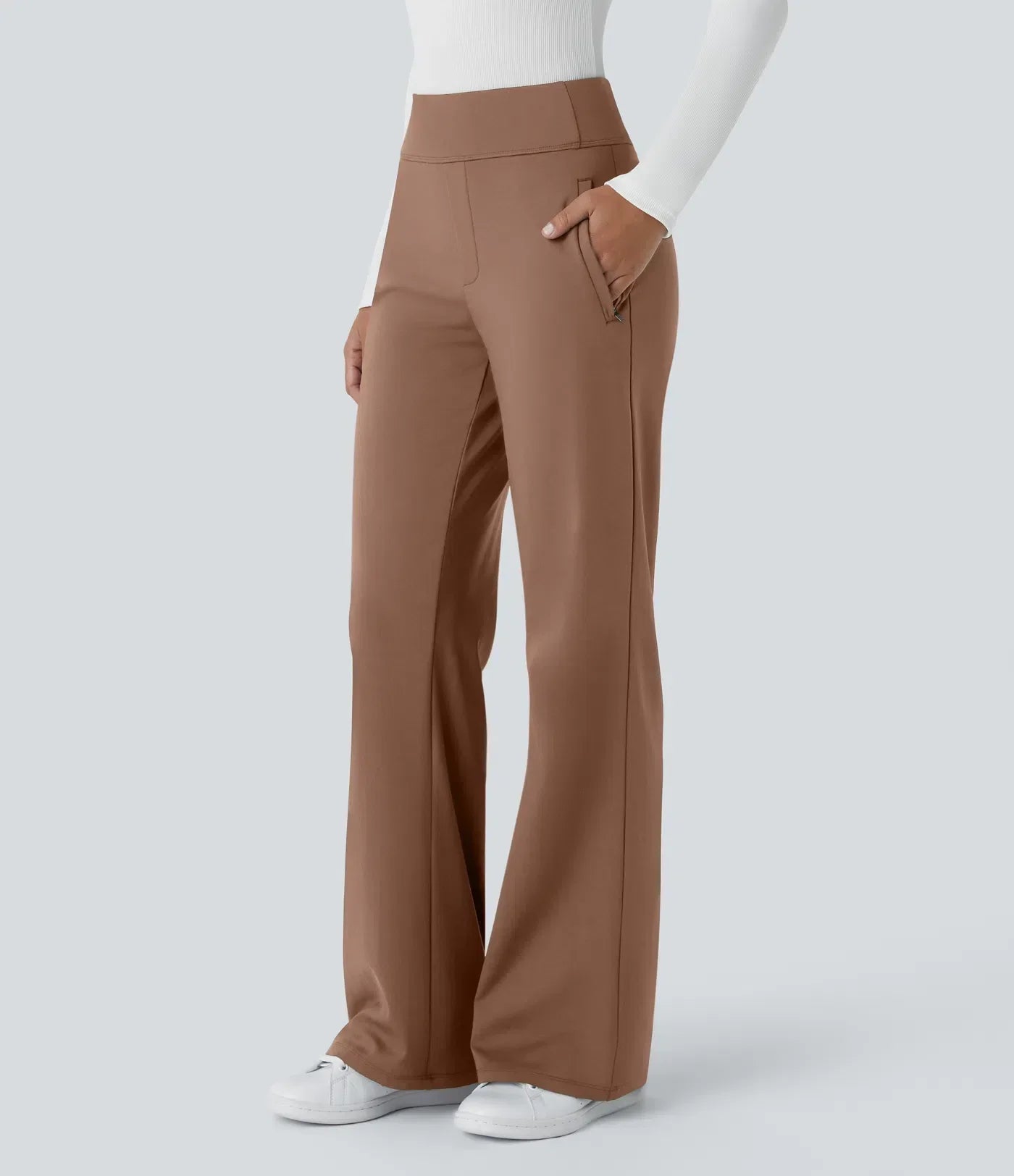 Alice – Pantalon Évasé Taille Haute pour Femme