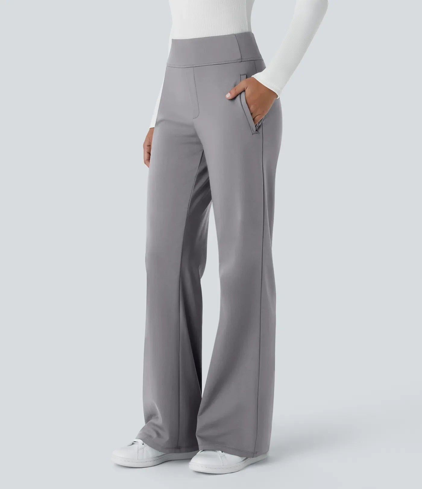 Alice – Pantalon Évasé Taille Haute pour Femme
