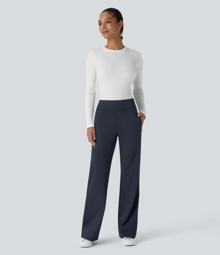 Alice – Pantalon Évasé Taille Haute pour Femme