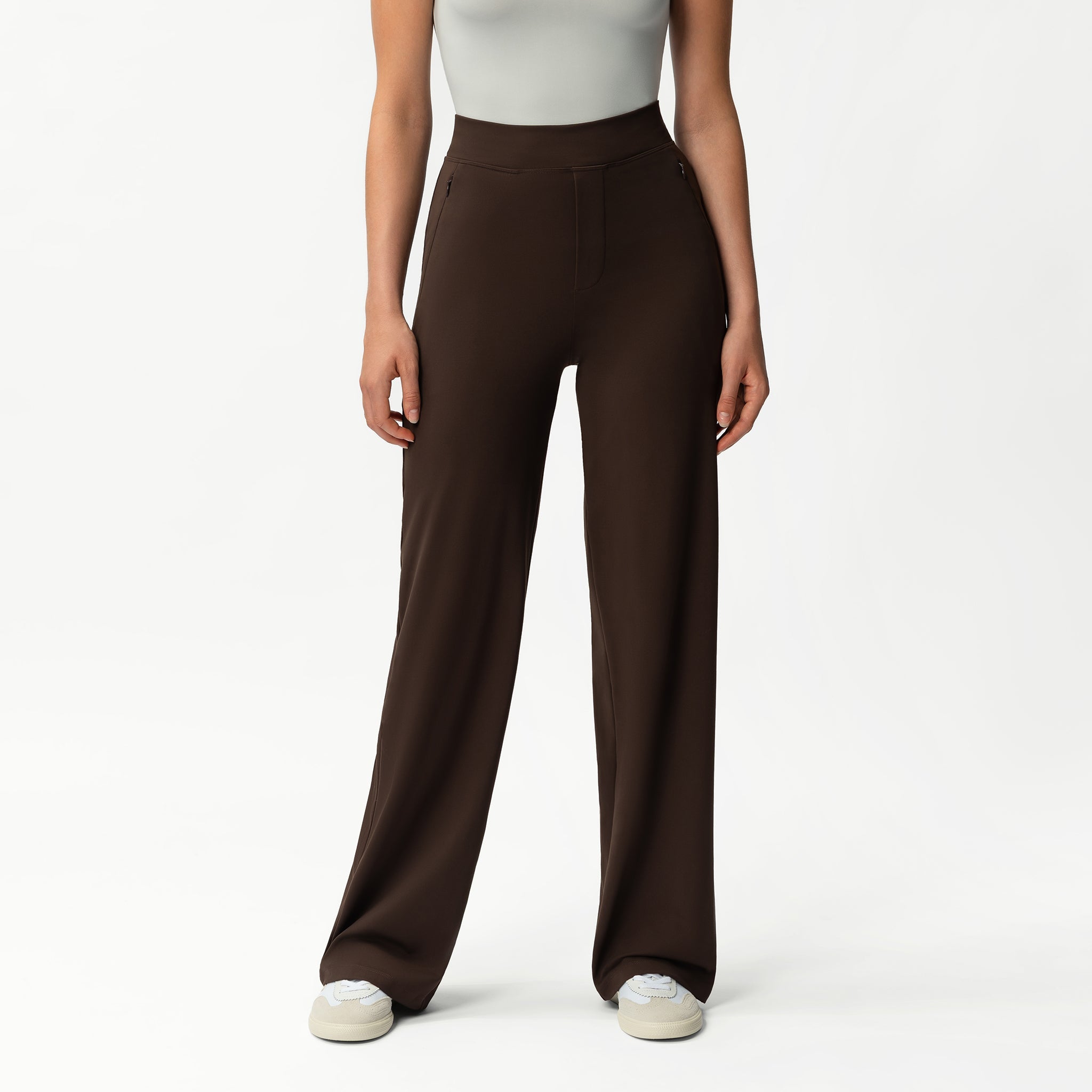 Clara – Pantalon femme doux couleur pêche