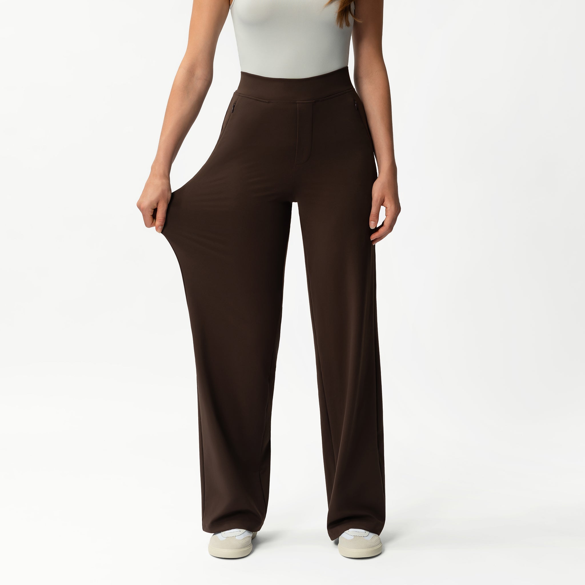 Clara – Pantalon femme doux couleur pêche