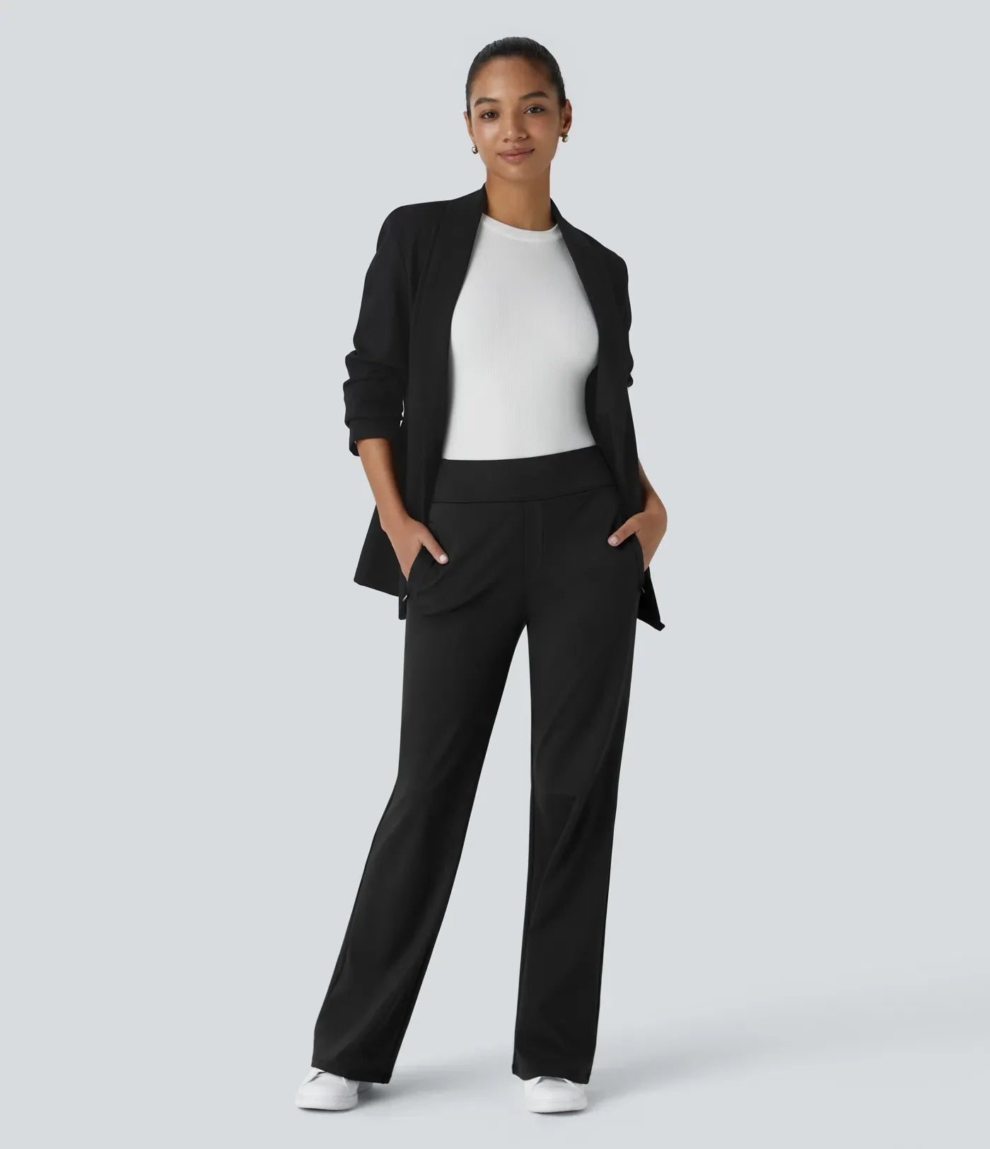 Alice – Pantalon Évasé Taille Haute pour Femme