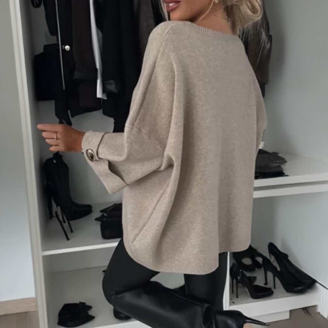 Adeline – Pull Maille Femme Manches Mi-longues