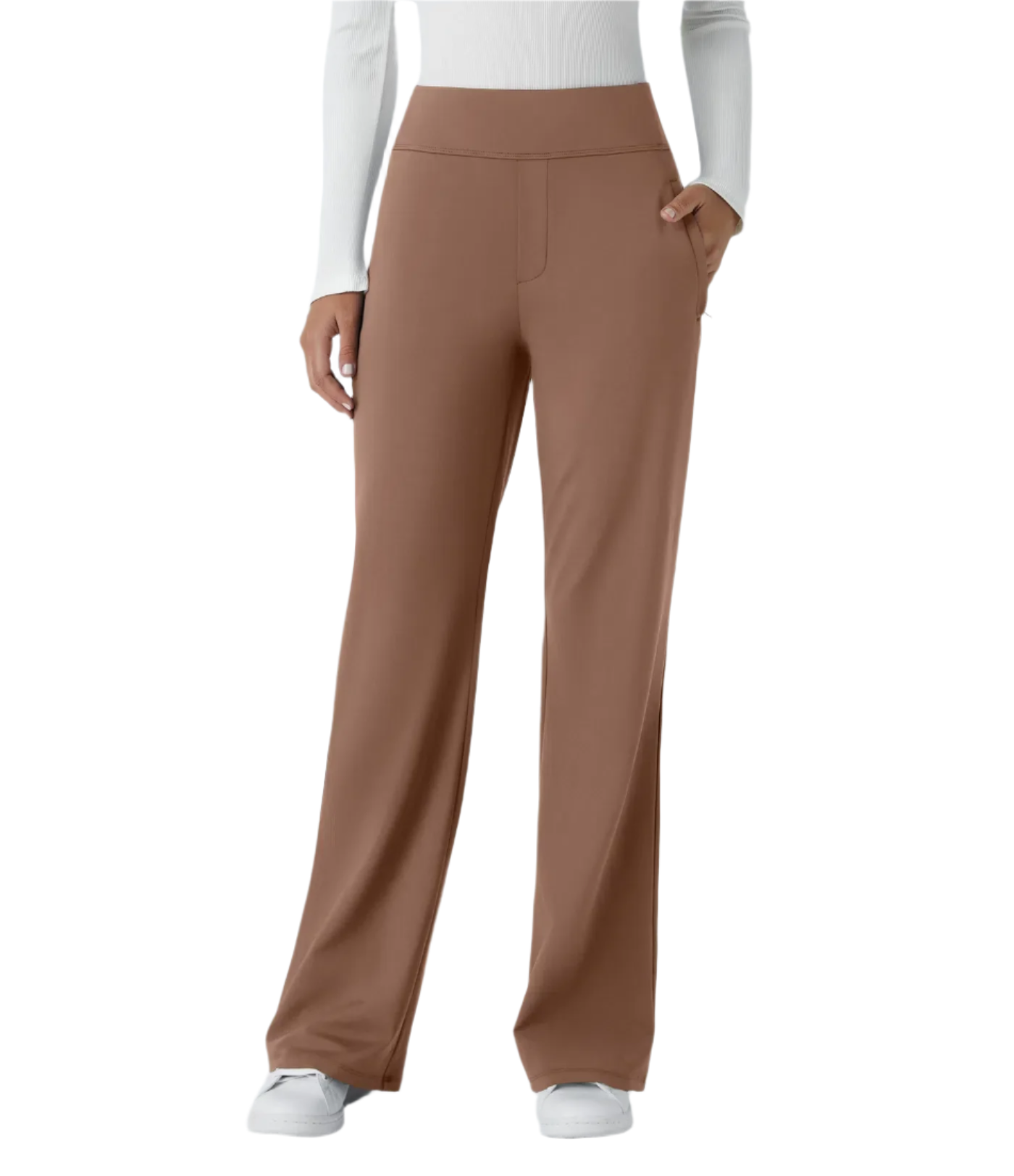 Alice – Pantalon Évasé Taille Haute pour Femme