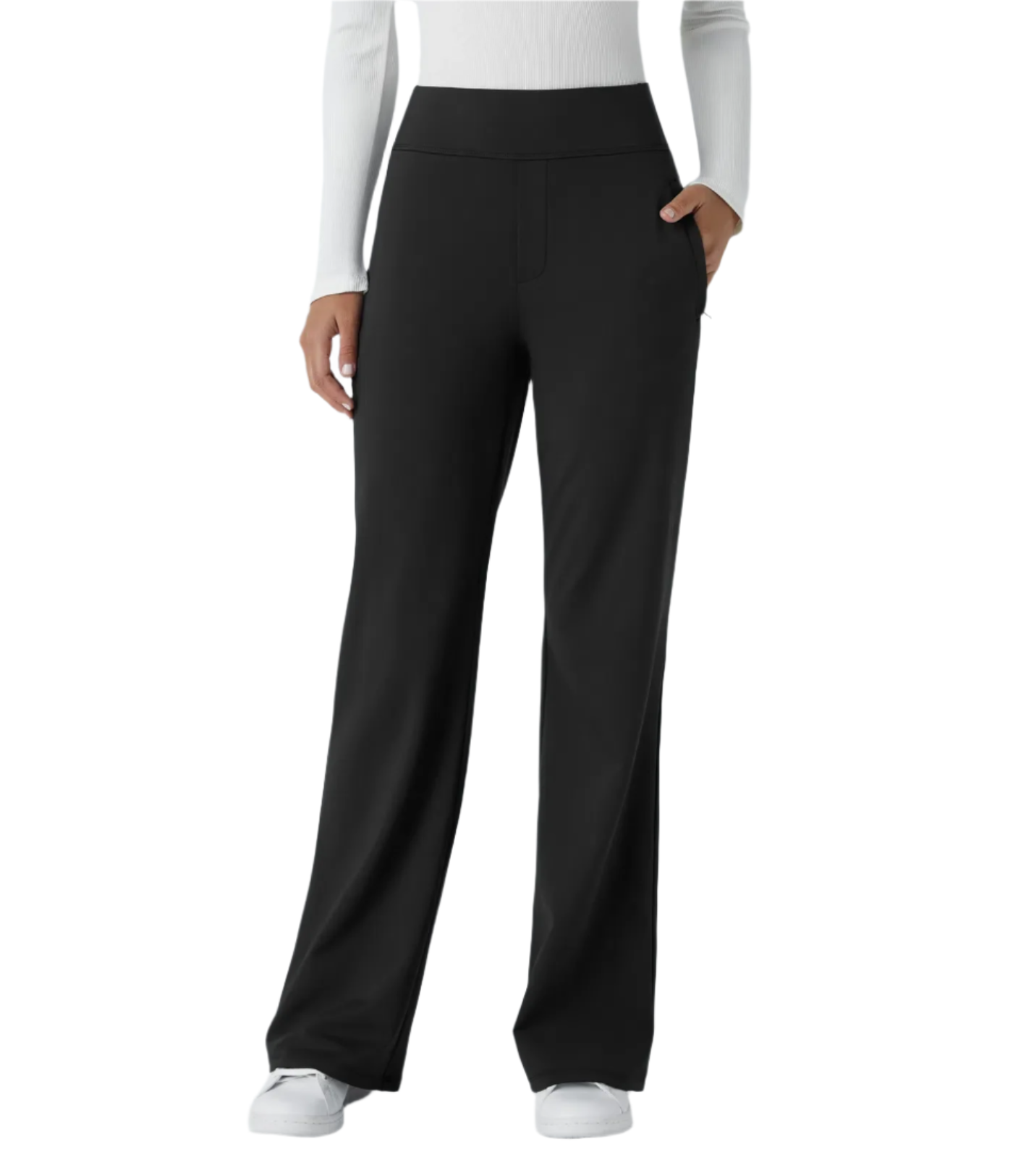 Alice – Pantalon Évasé Taille Haute pour Femme
